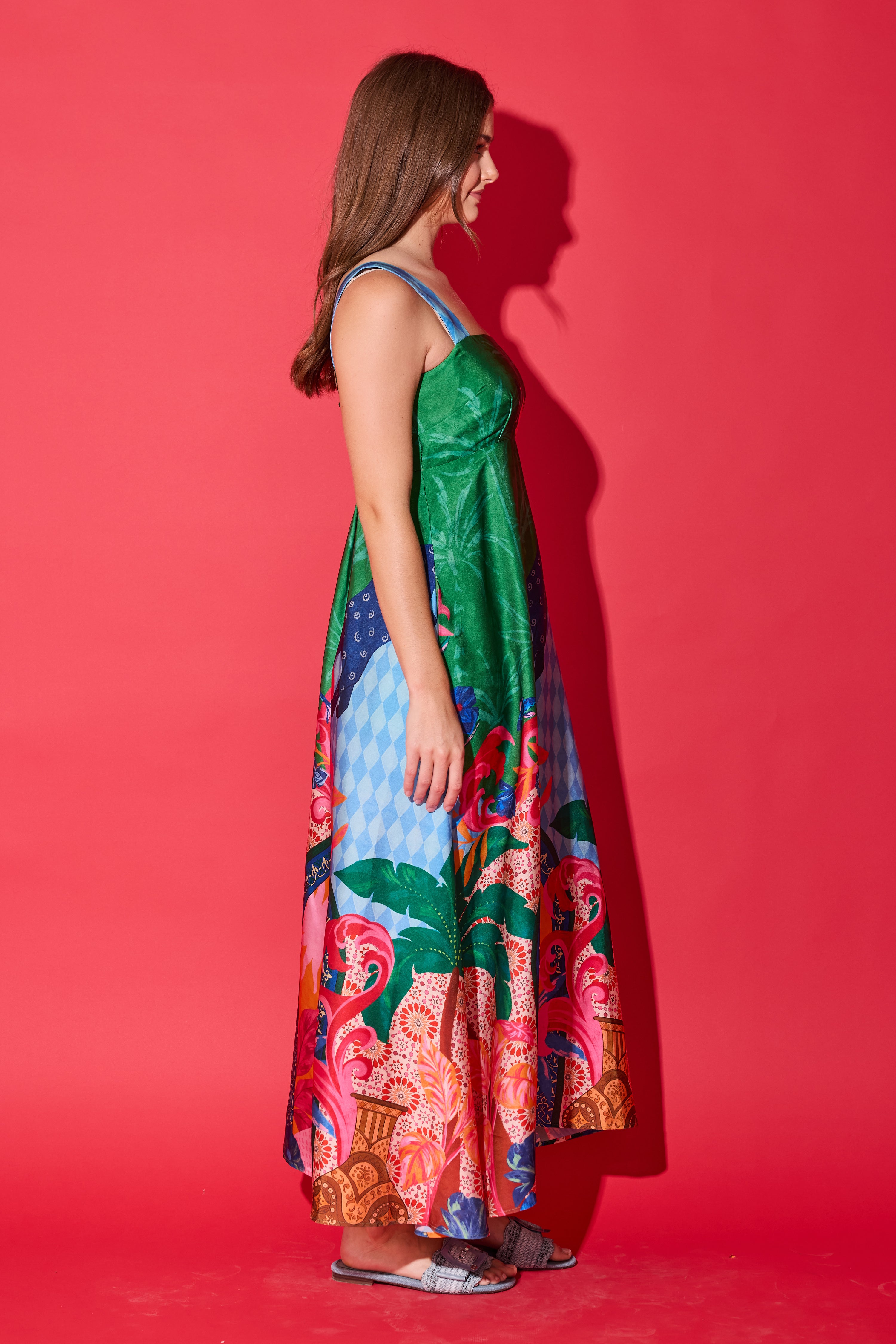 Alden Adair Maria Midi Dress- Marrakech