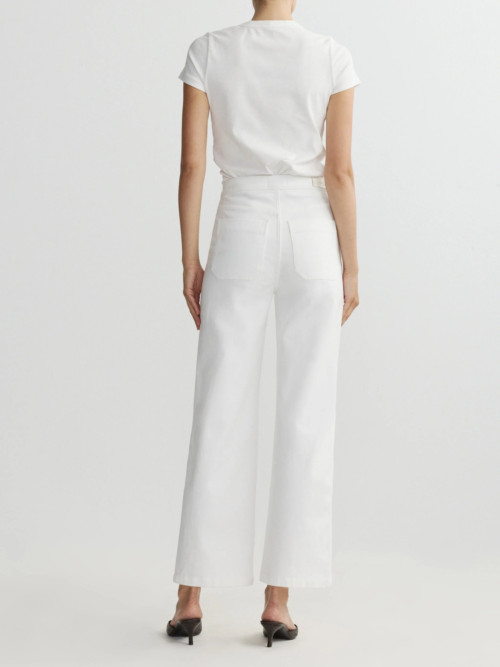 DL Karmine Wide Leg White Sailor