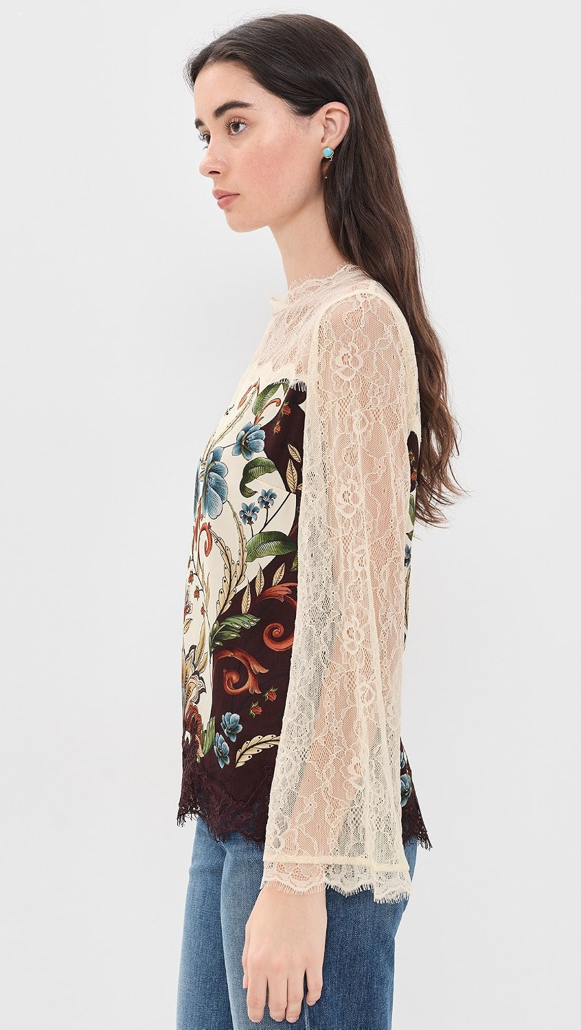 Farm Rio Millena Winter White Blouse