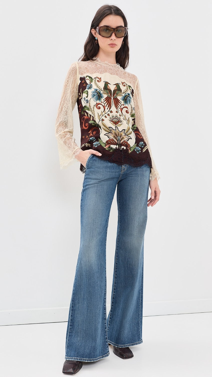 Farm Rio Millena Winter White Blouse