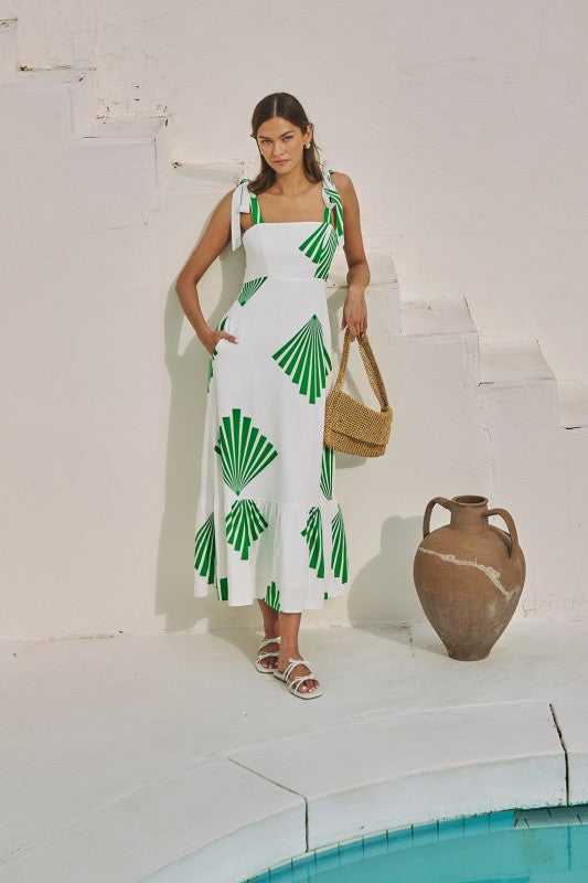 SL Fan Breeze Shoulder Tie Maxi