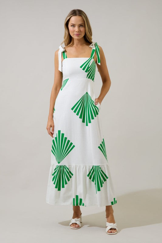 SL Fan Breeze Shoulder Tie Maxi