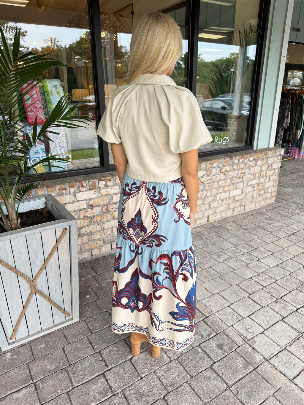 Maude Ada Midi Skirt- Arabesque