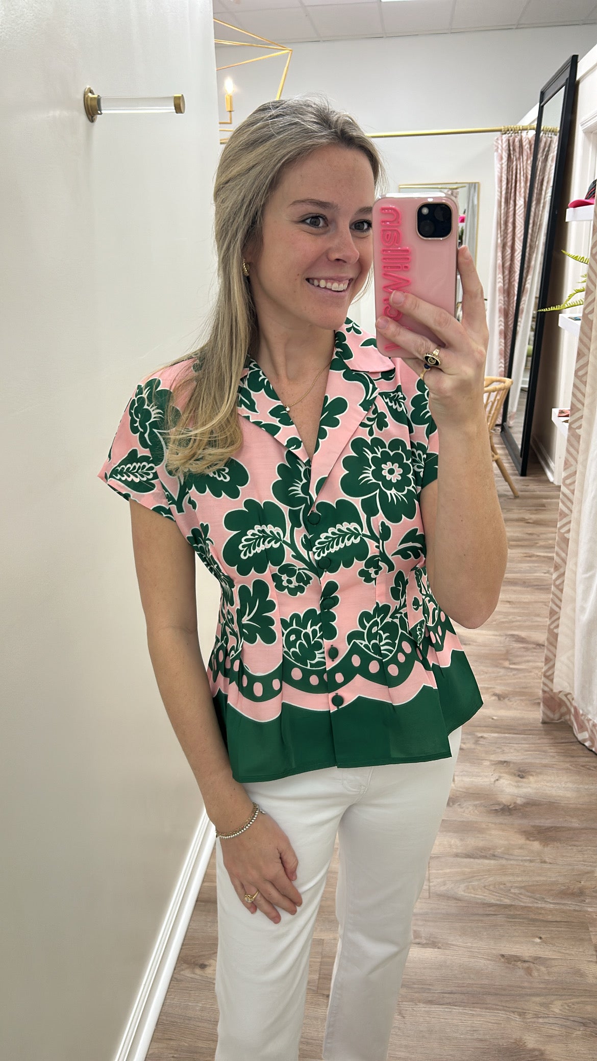 Joy Joy Waist Pleated Blouse