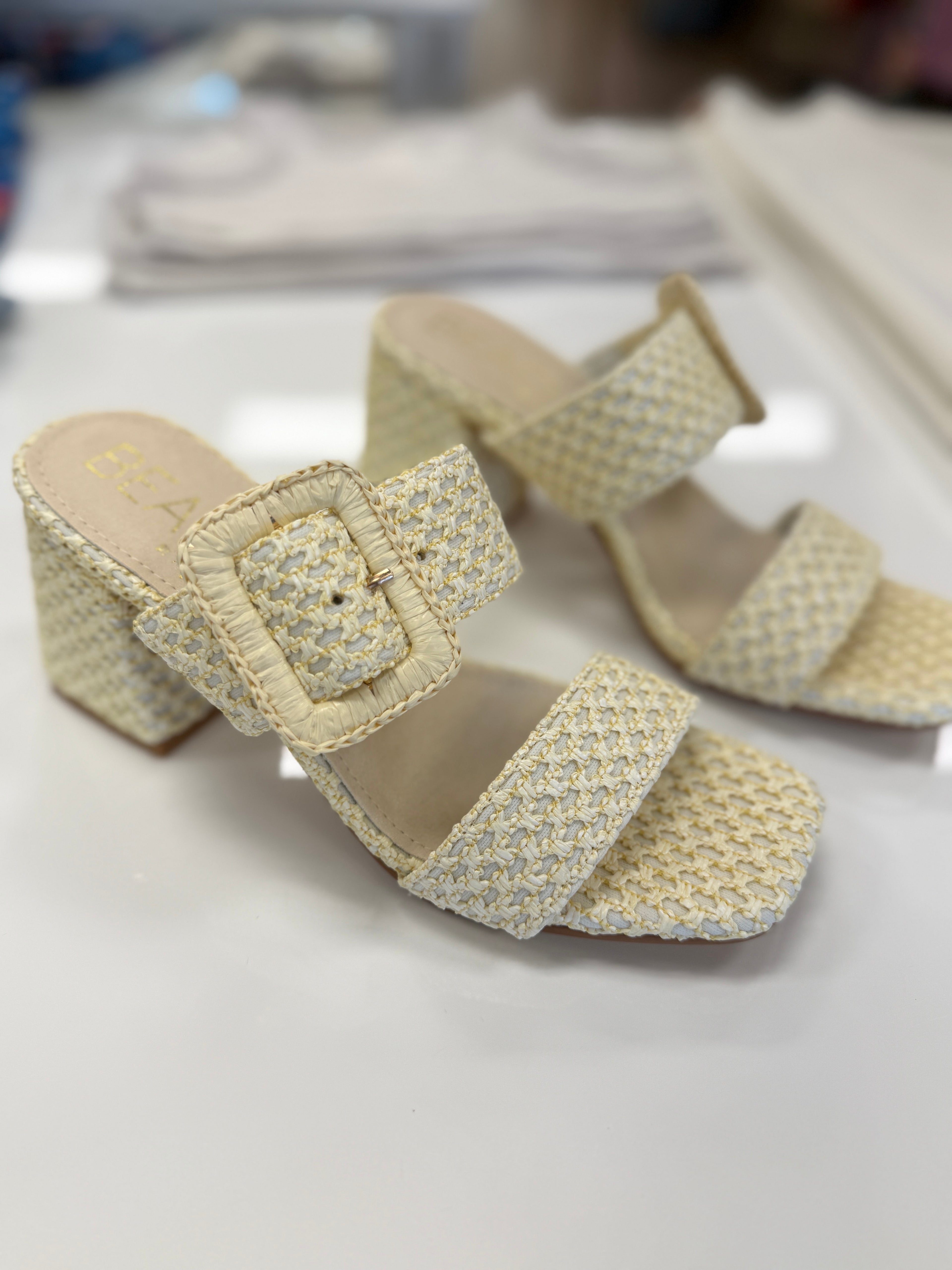 Matisse Lucy Raffia Heel