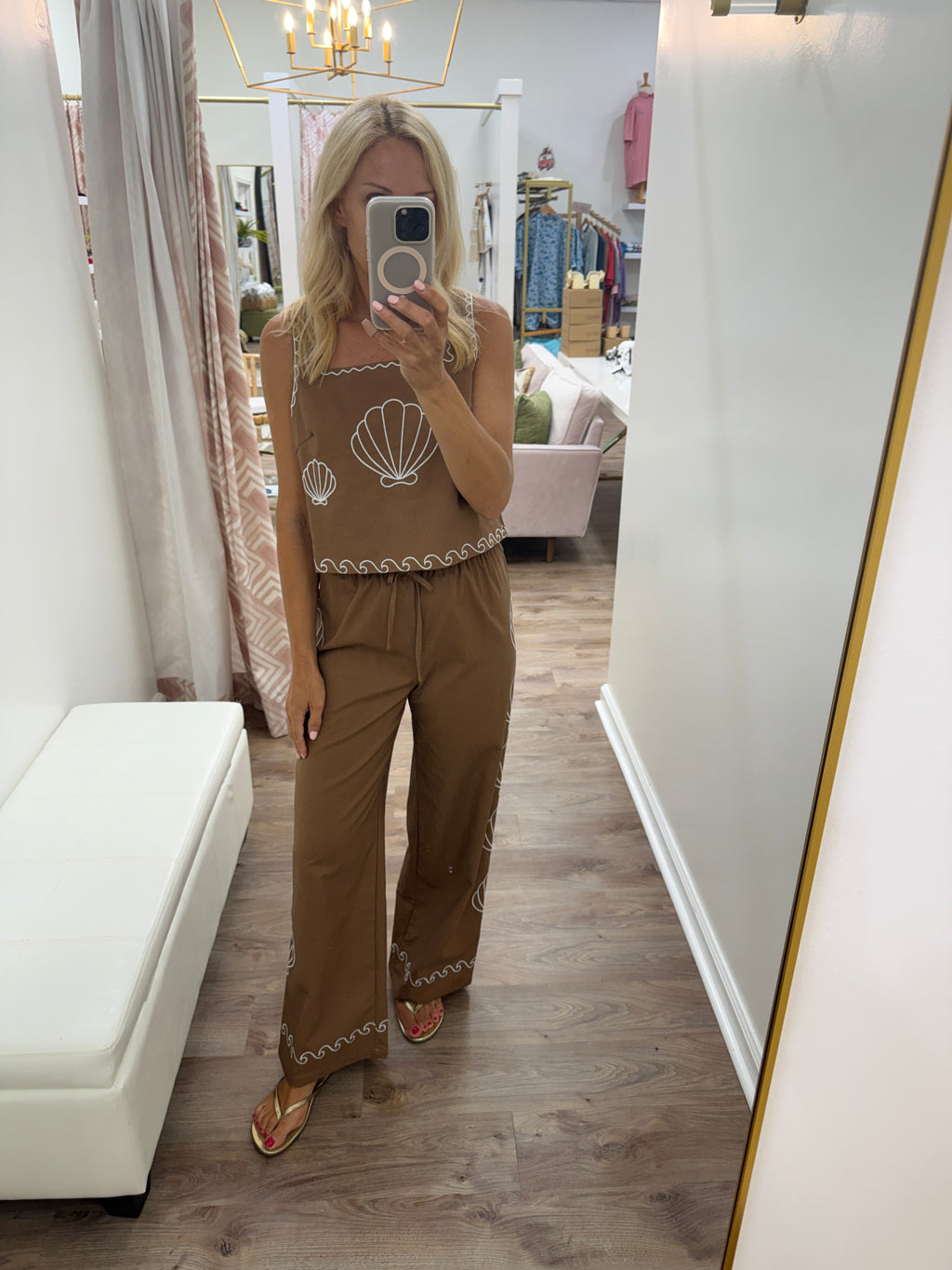 Karlie Shell Embroidered Pant