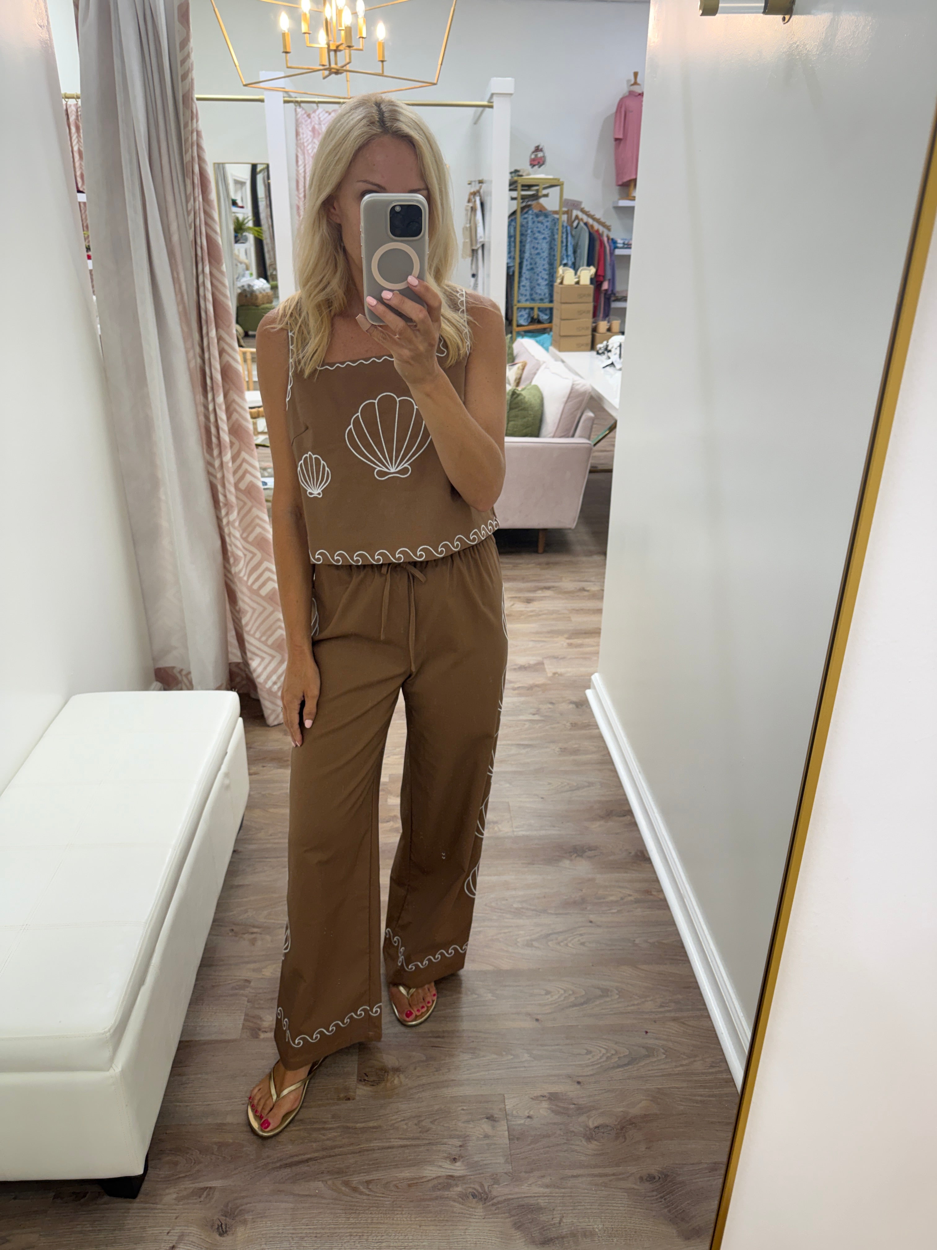 Karlie Shell Embroidered Pant