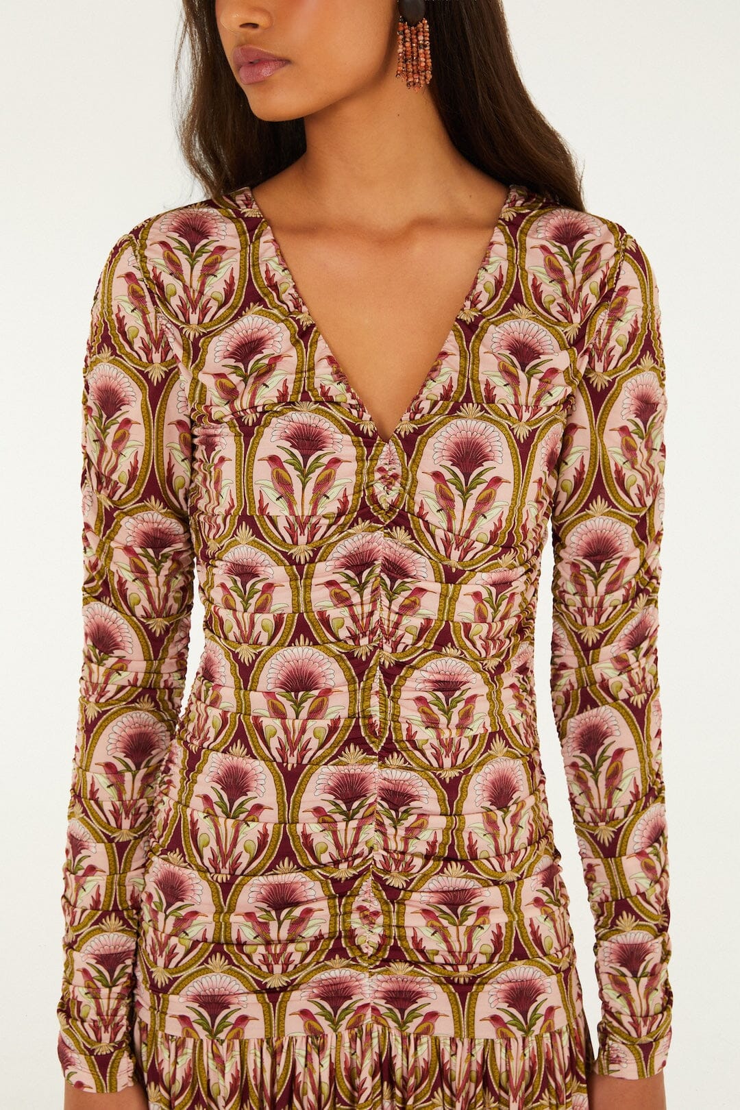 Farm Rio Garden Medal Mini Dress