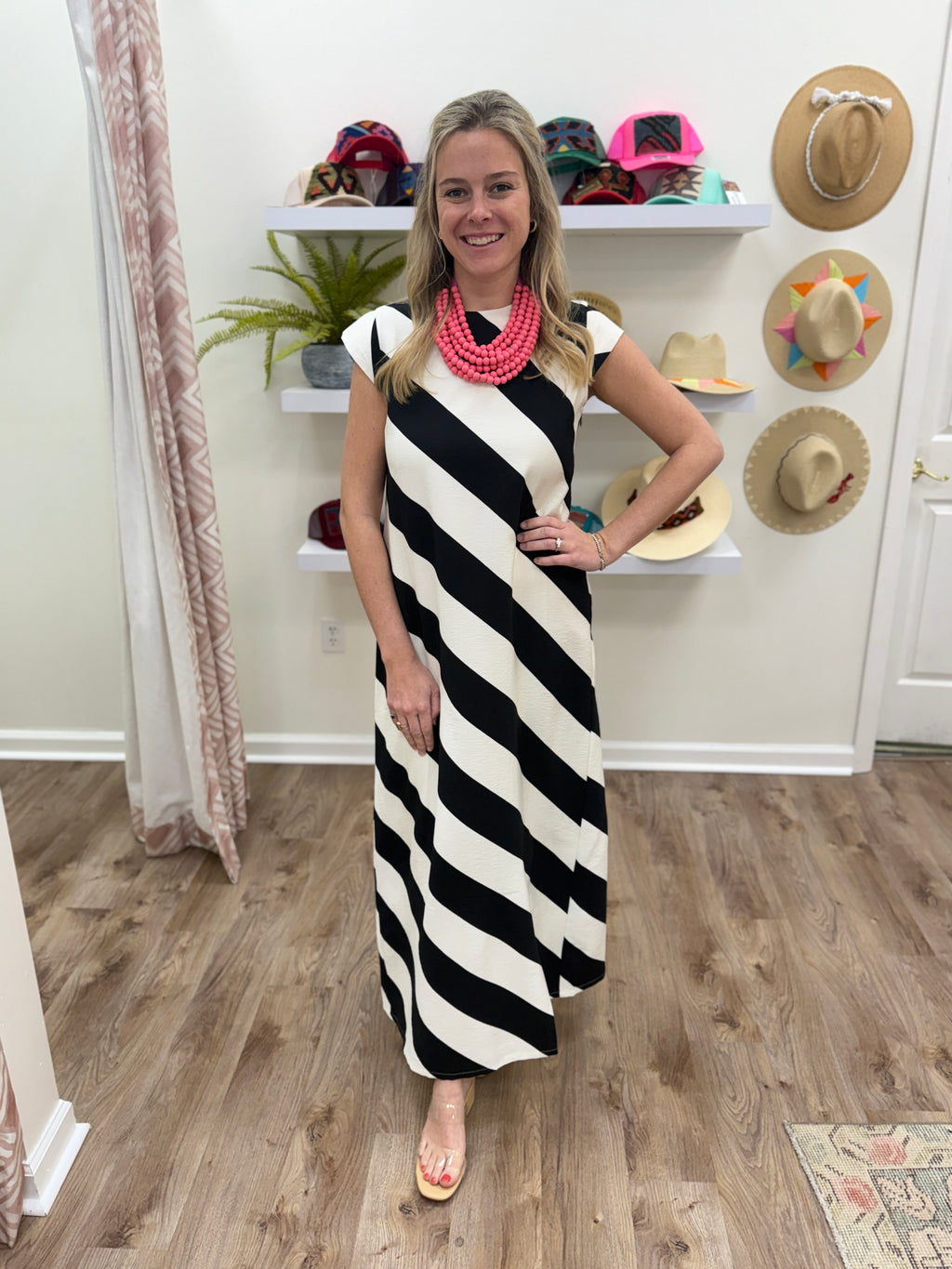 Compania Stripe Maxi Dress