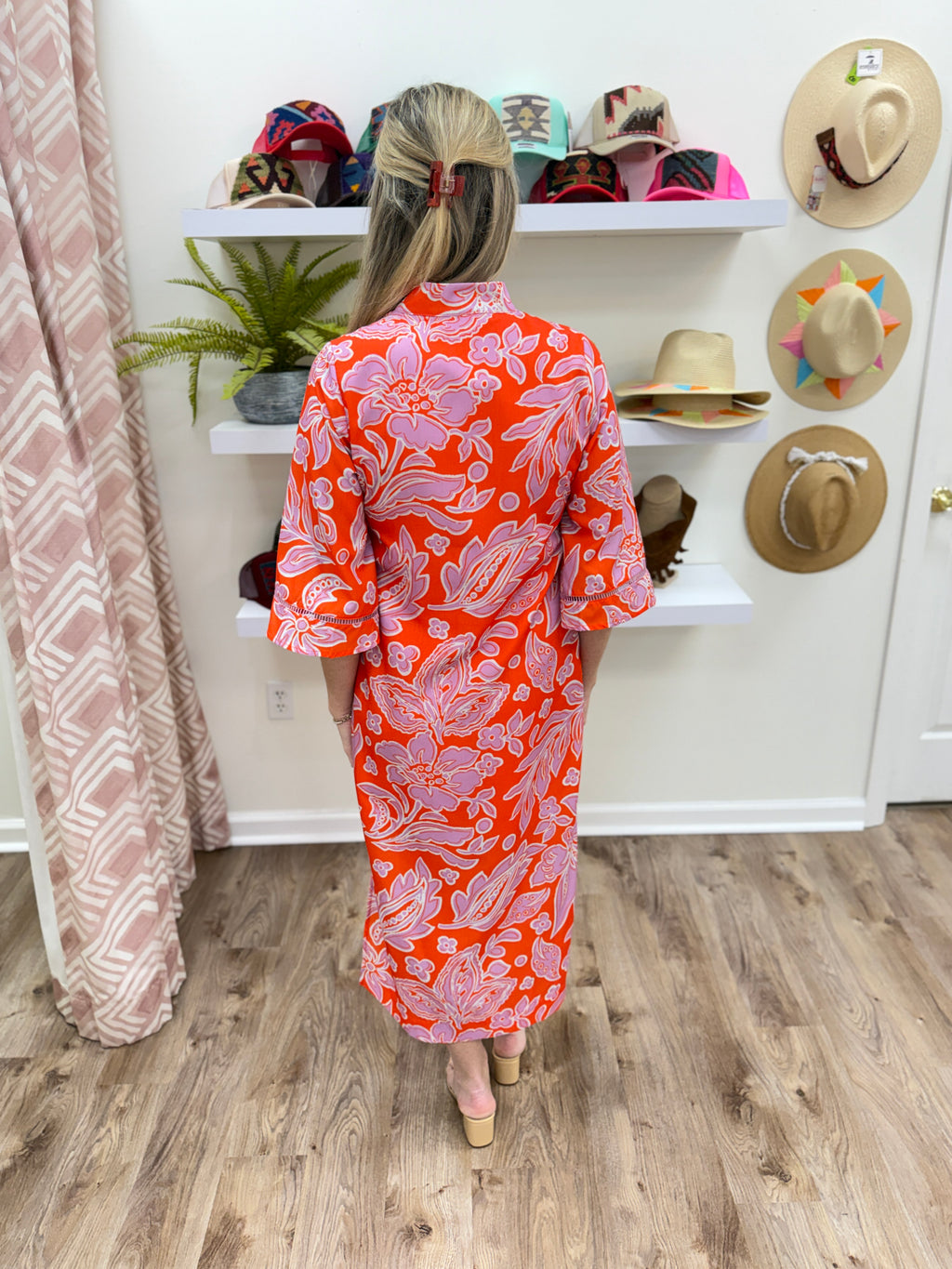 Jade Trimmed Yoke Tunic Petal