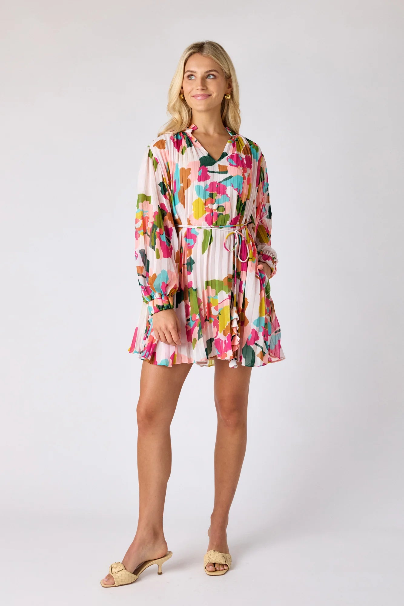 Crosby Heidi Dress- Botanic Blush