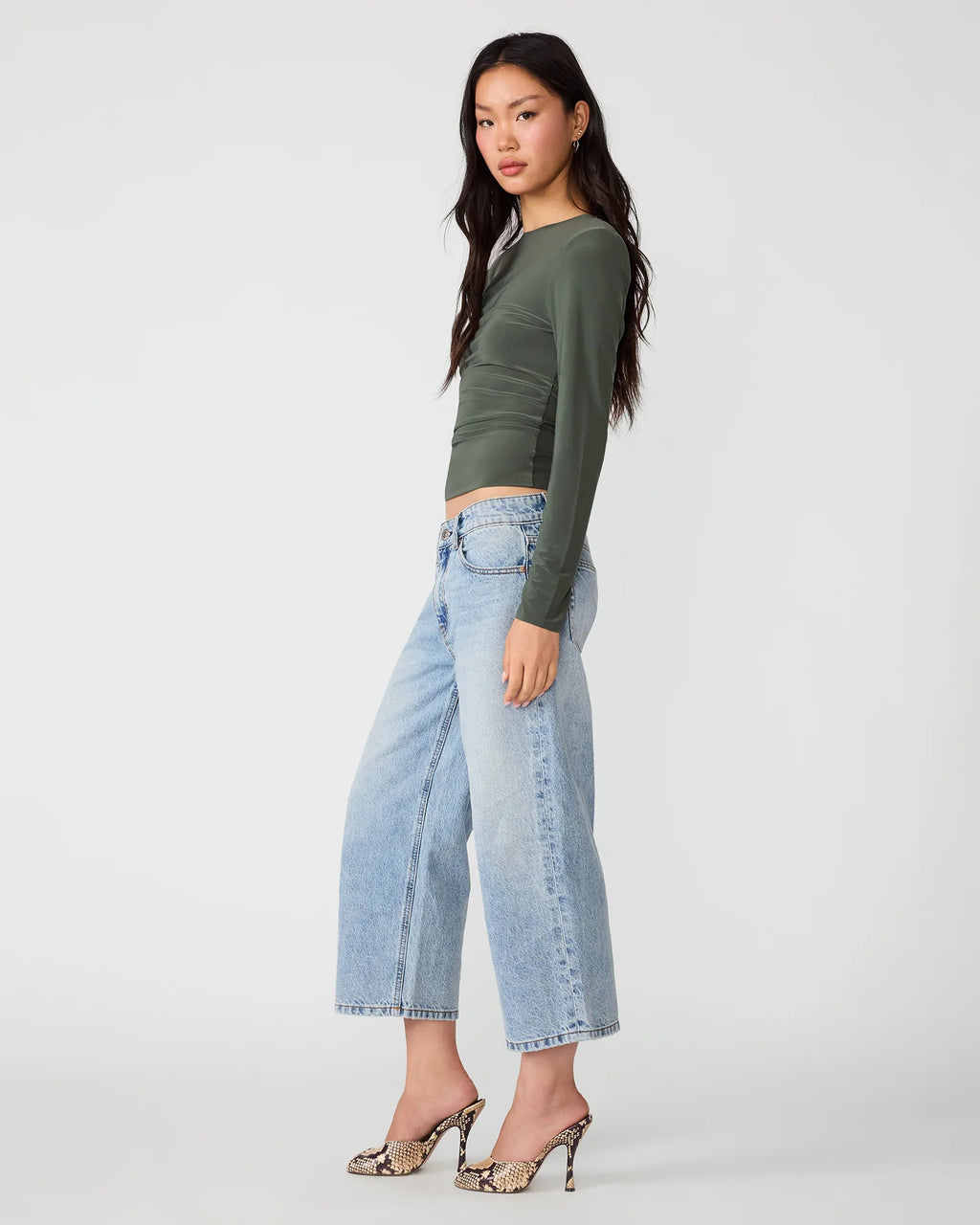Steve Madden Seline Knit Top- Olive