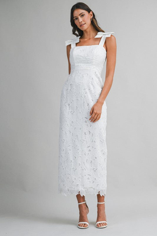 MBL Tie Strap Lace Midi  Socialite Boutique