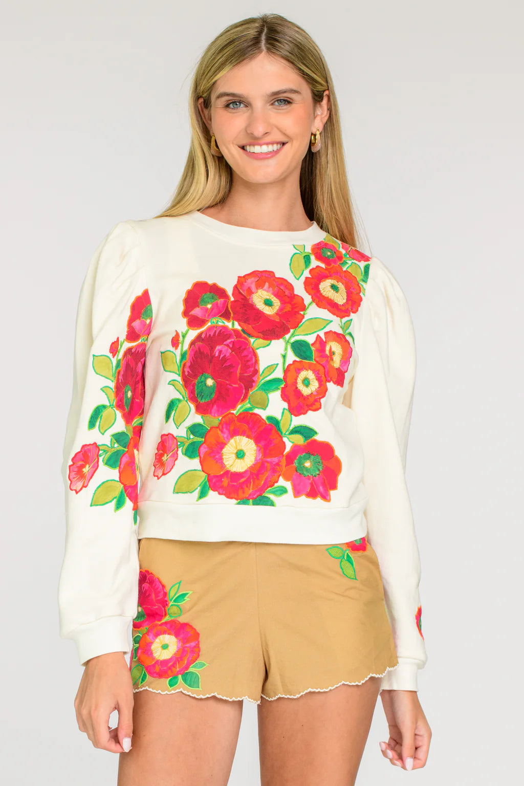 Elizabeth James Jasmine Top- Poppy