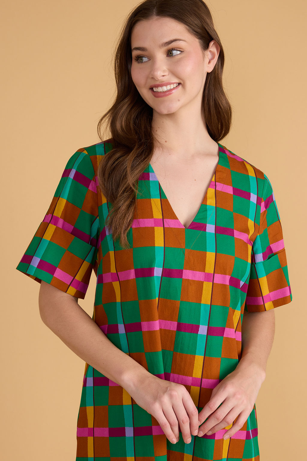 Double A Colin Dress- Holiday Tartan