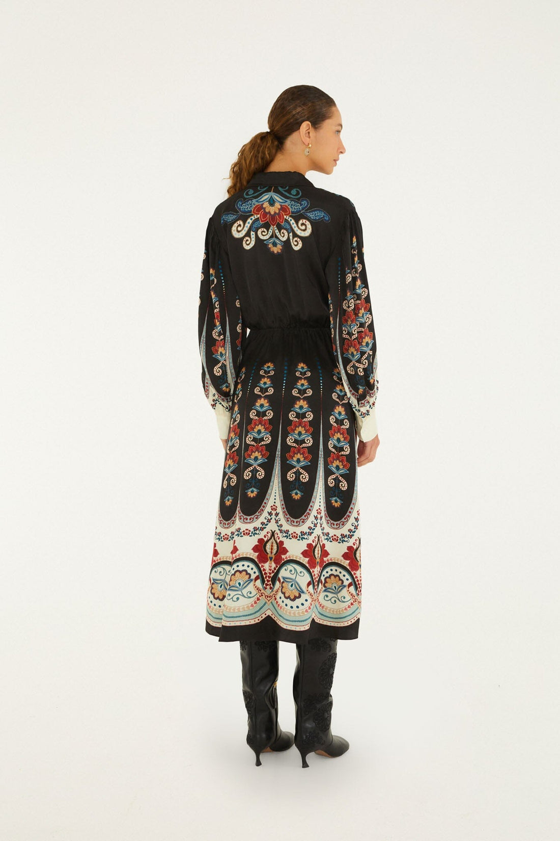 Farm Rio Nikita Winter Black Midi