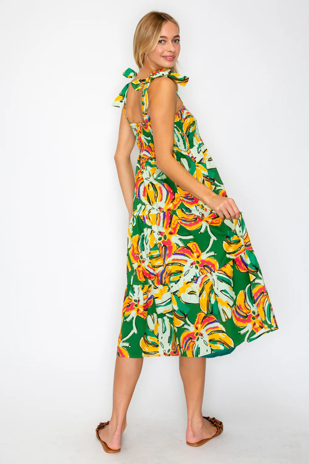 Meet Me in Santorini Calypso Smock Midi