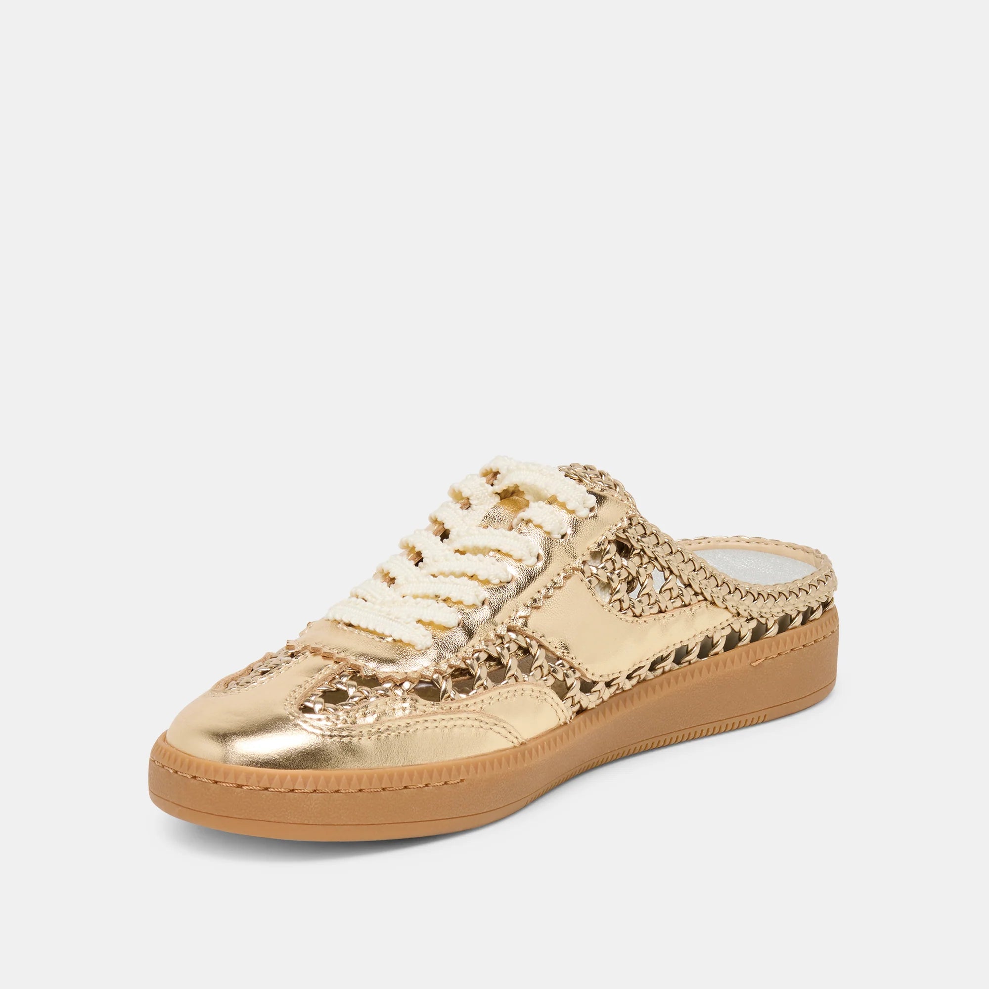 Dolce Vita Notice Woven Sneaker- Gold