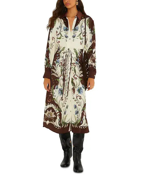 Farm Rio Millena Winter White Midi