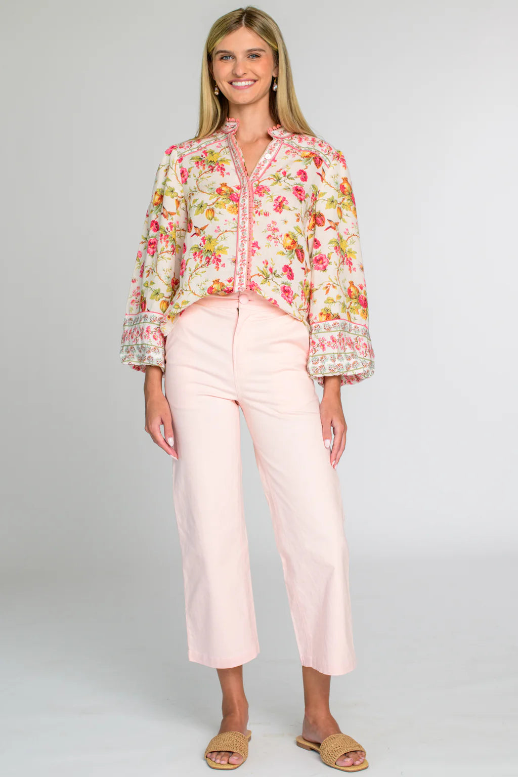 Elizabeth James Emily Top- English Garden