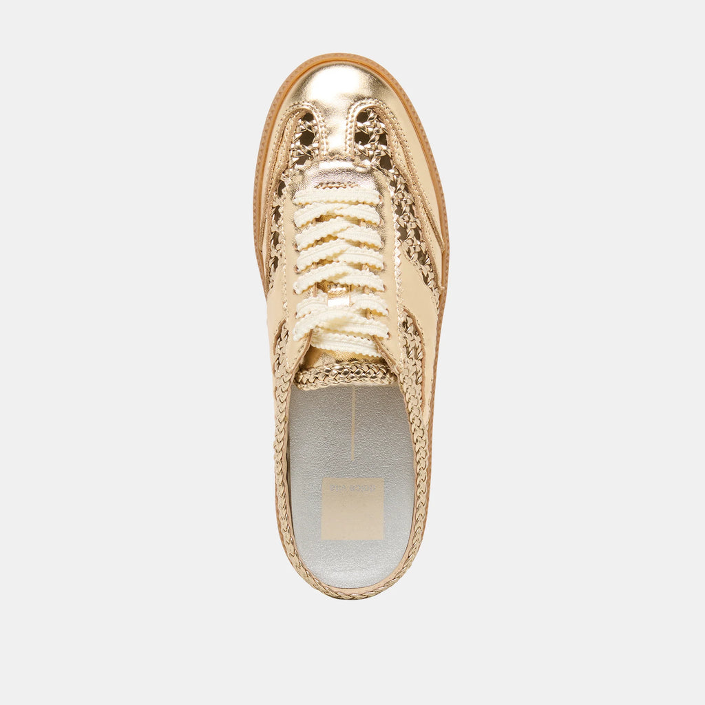 Dolce Vita Notice Woven Sneaker- Gold