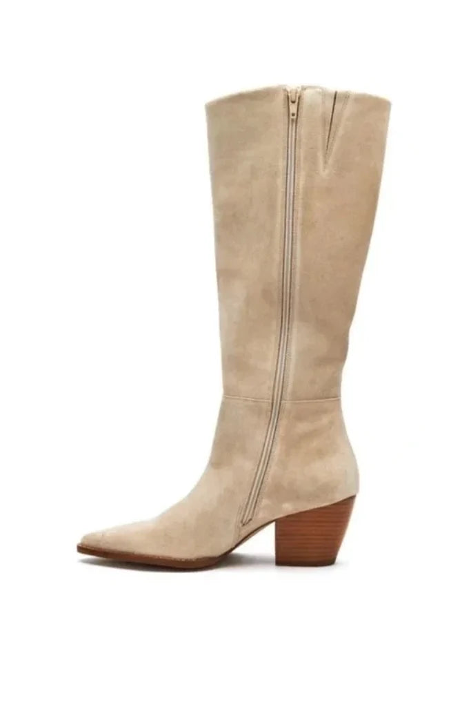 Matisse Suede Fern Tall Boot- Natural