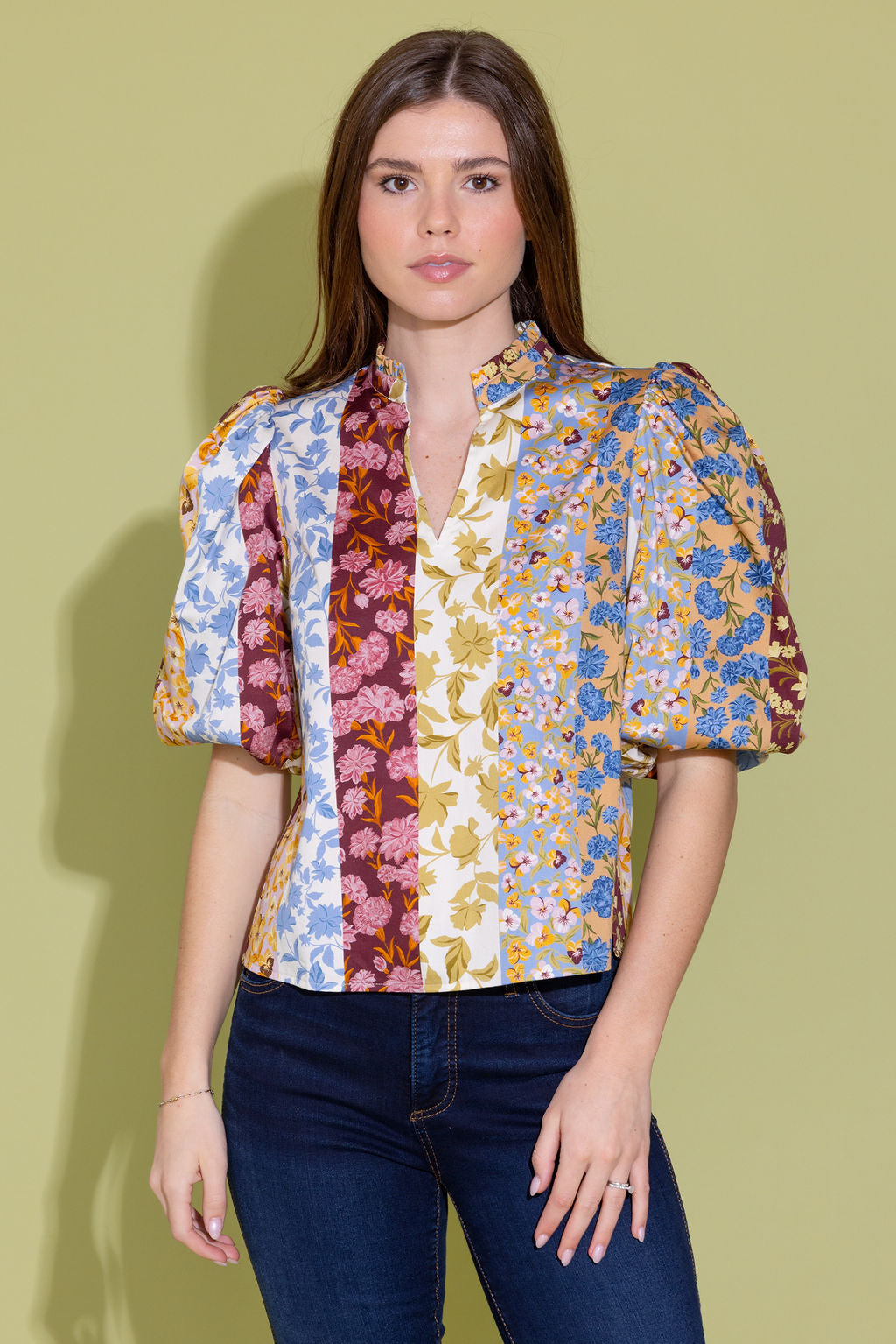 Alden Adair Ali Top- Golden Bouquet