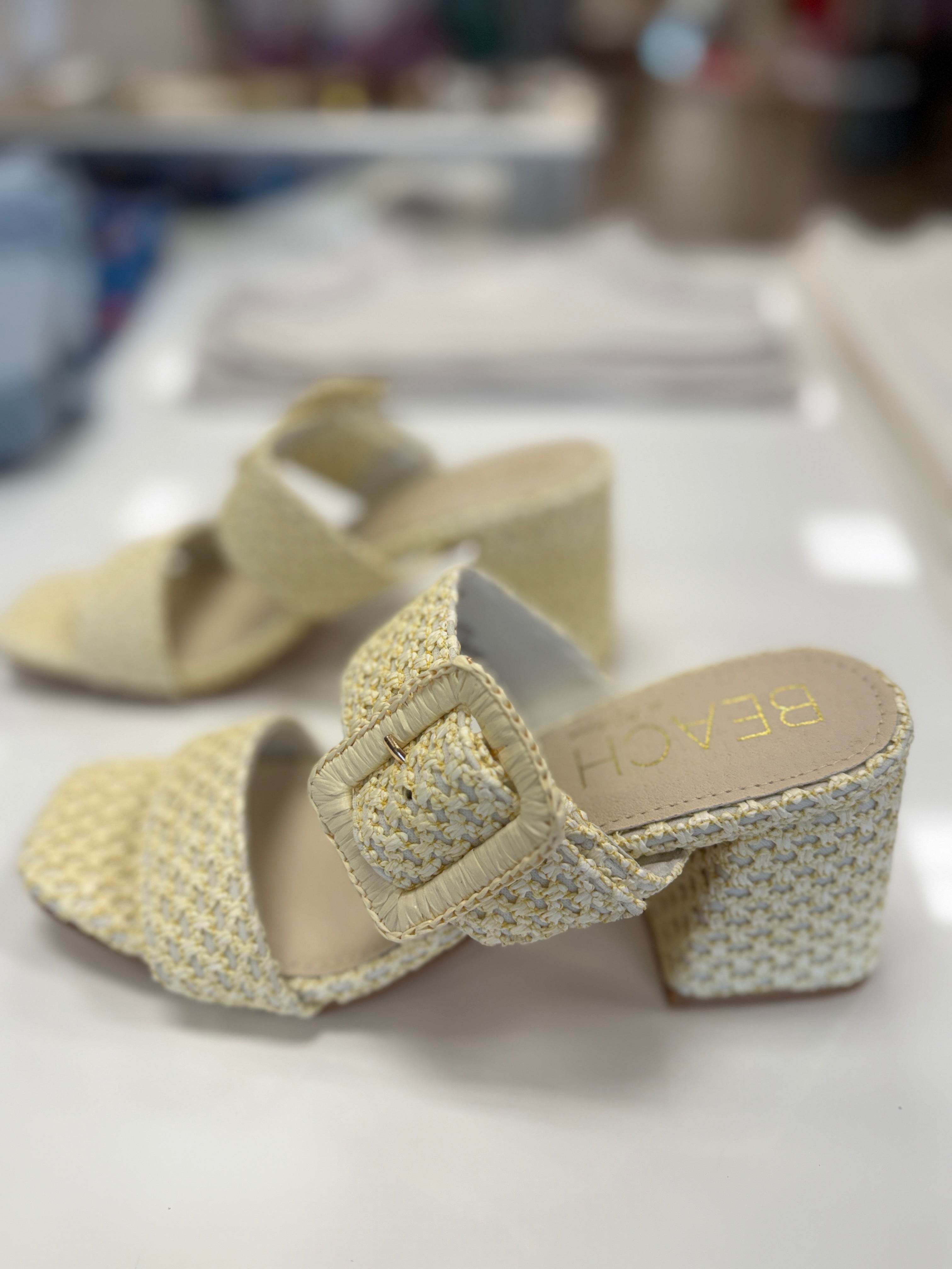 Matisse Lucy Raffia Heel