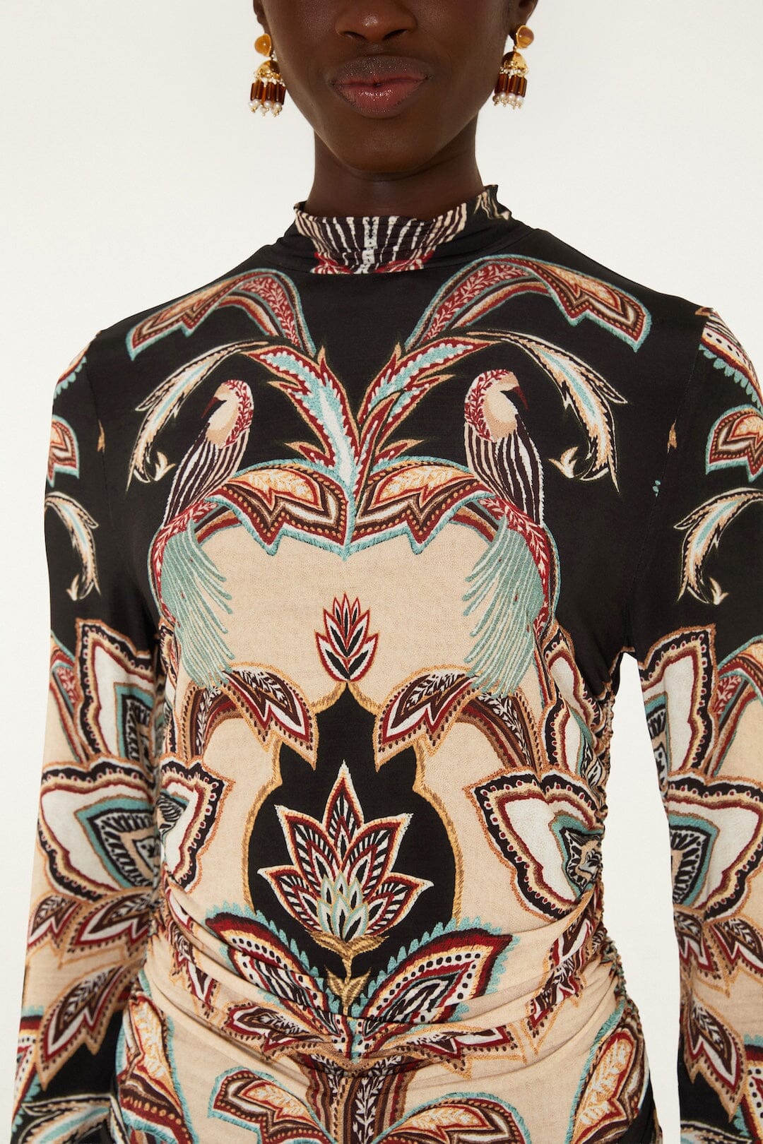 Farm Rio Tapestry Dream Jersey Blouse