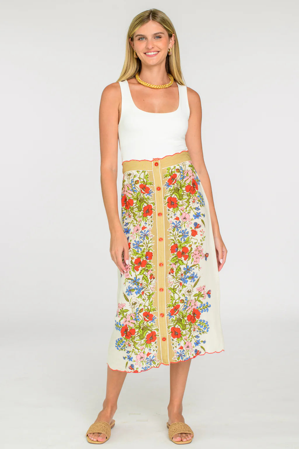 Elizabeth James Frannie Skirt- Butterfly Garden