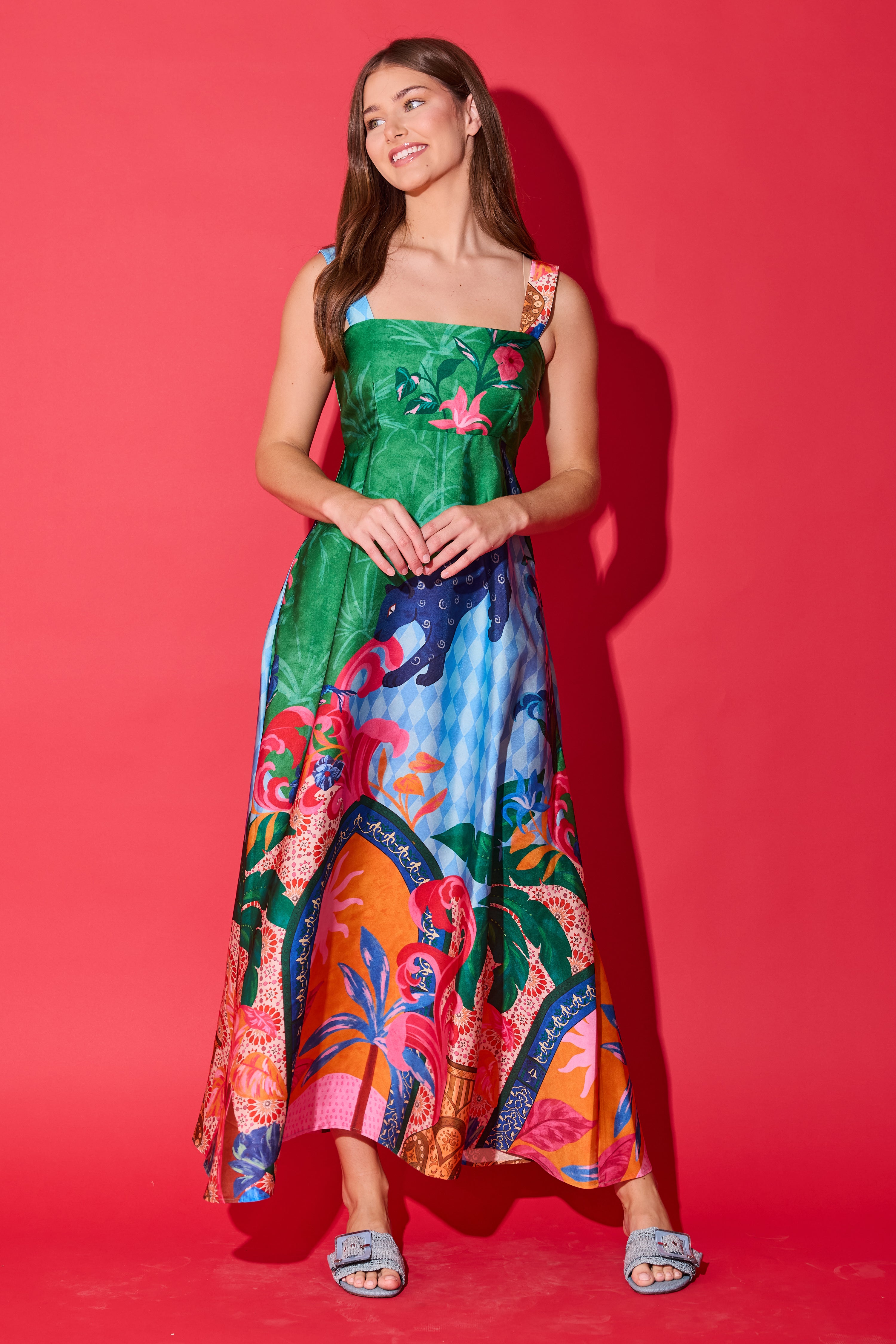 Alden Adair Maria Midi Dress- Marrakech