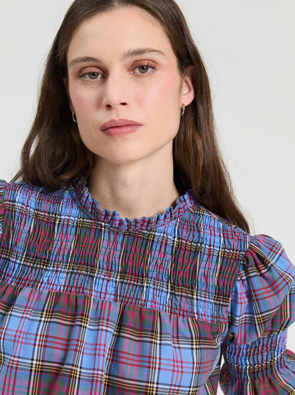 Vilagallo Senna Plaid Top