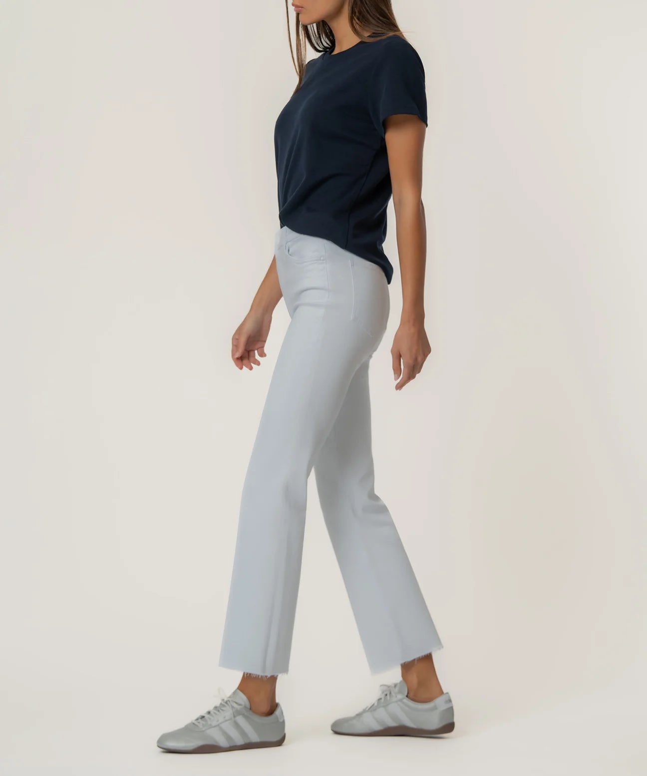 KUT Kelsey Ankle Flare- Optic Wht