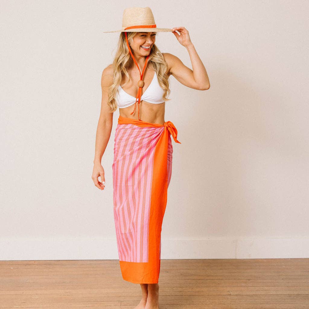 Orchid Pinstripe Sarong