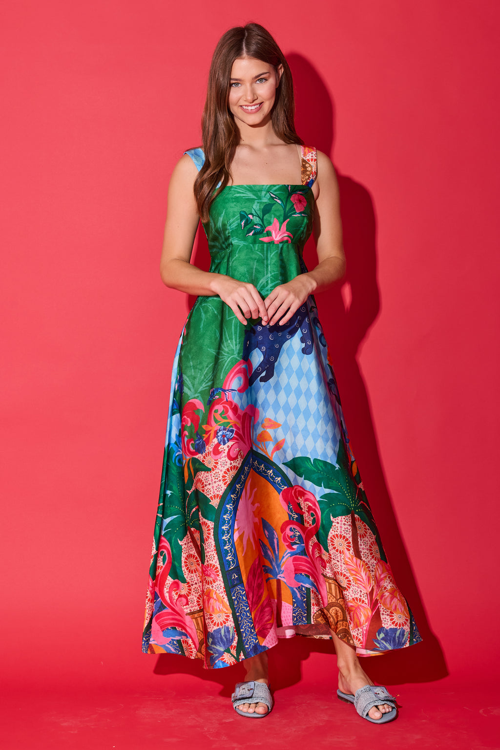 Alden Adair Maria Midi Dress- Marrakech