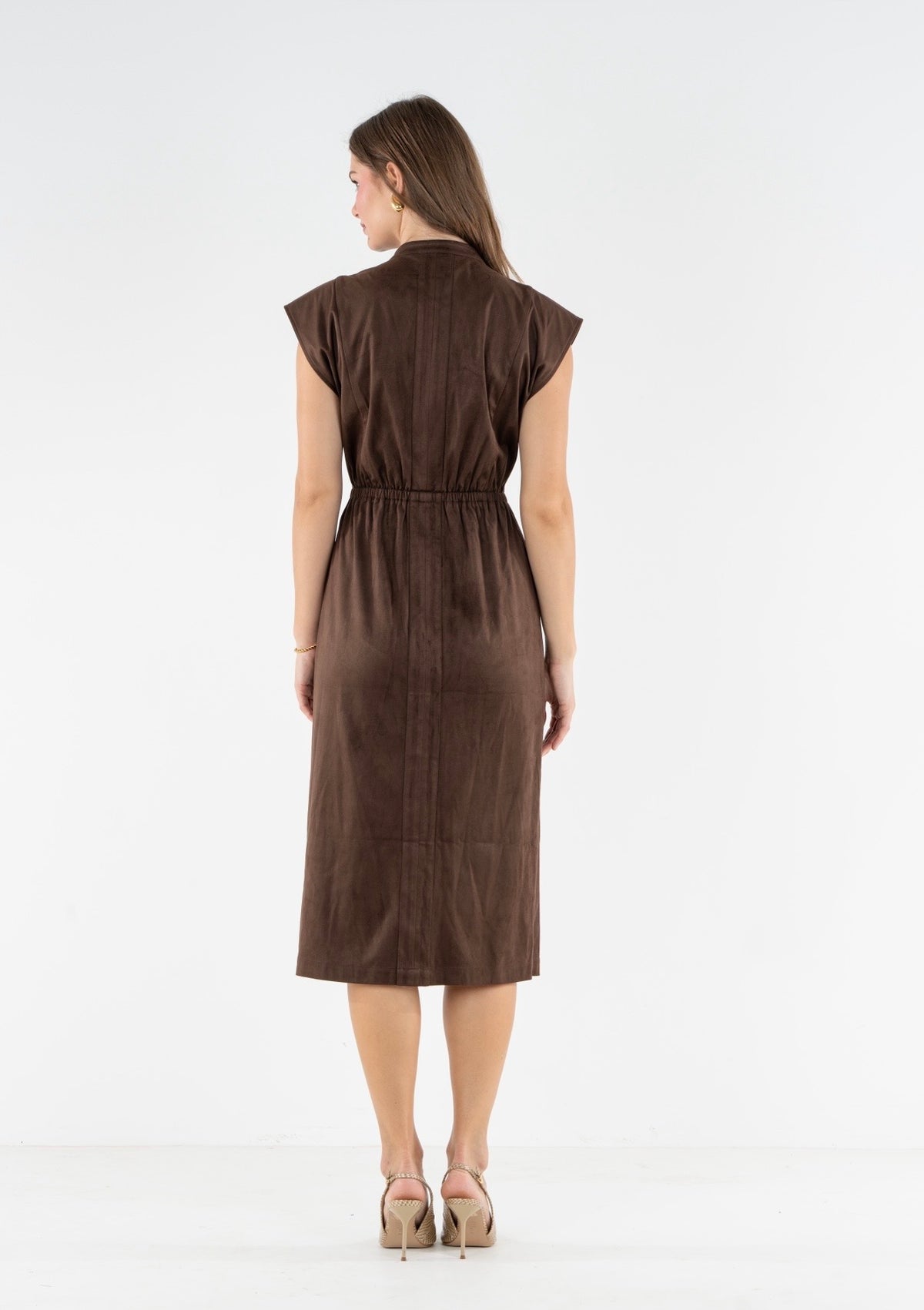 Emily McCarthy May Dress- Fudge