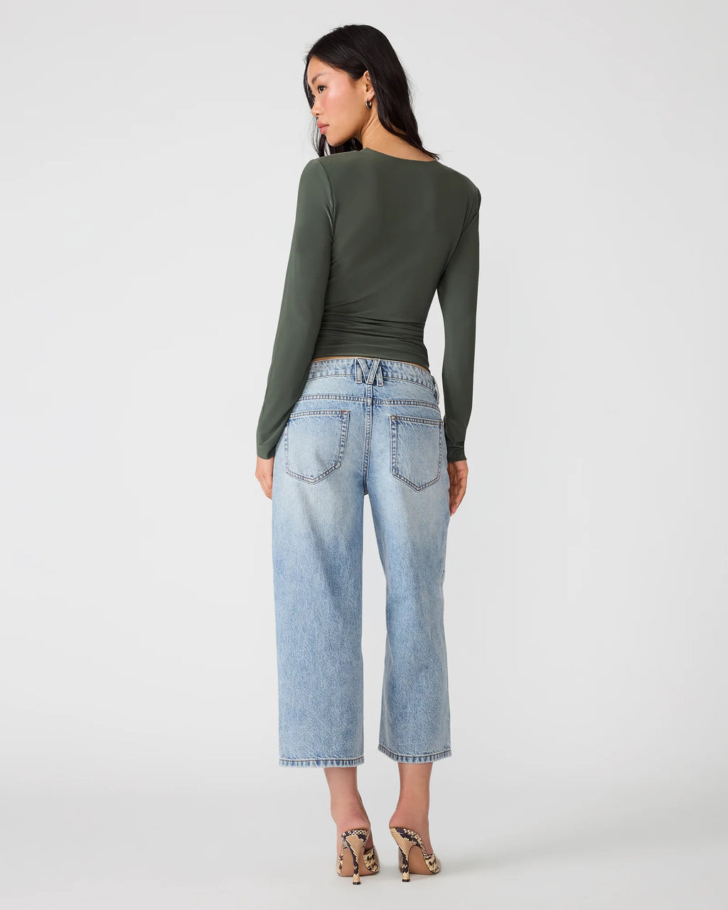 Steve Madden Seline Knit Top- Olive
