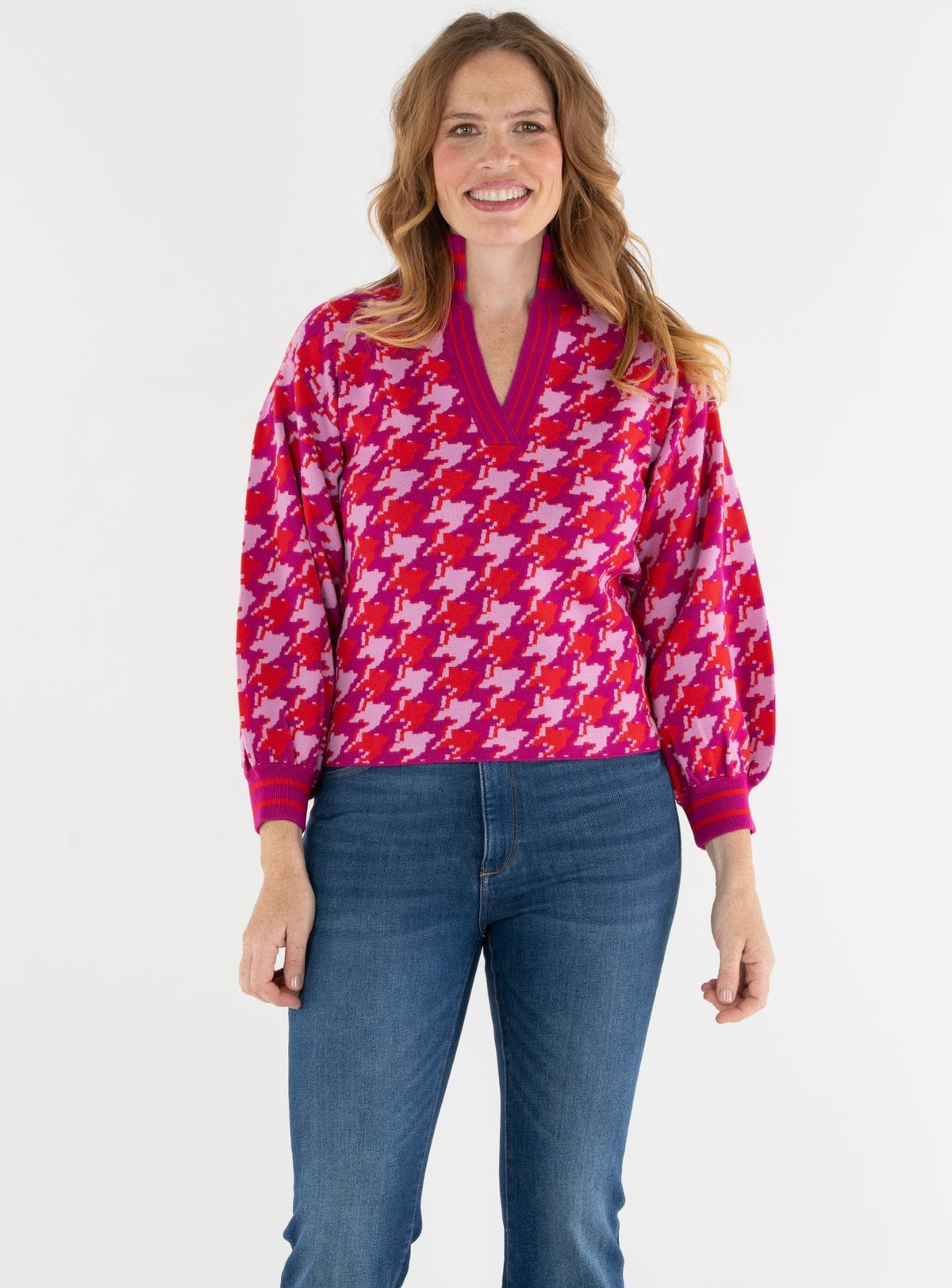 Emily McCarthy Lolli Sweater- Houndstooth