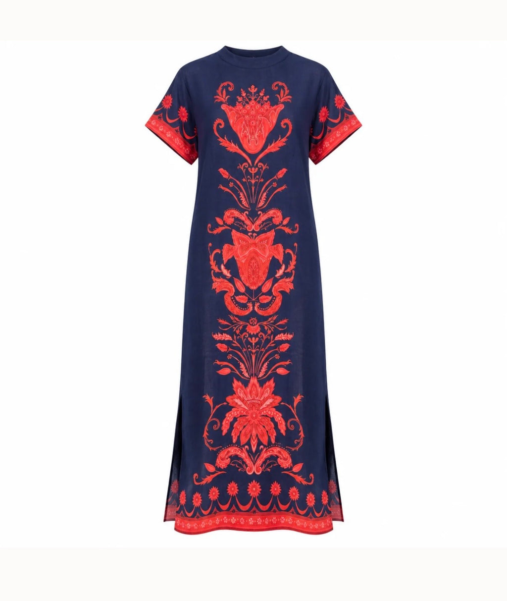 Isla Monaco Maxi Dress- Biltmore Navy