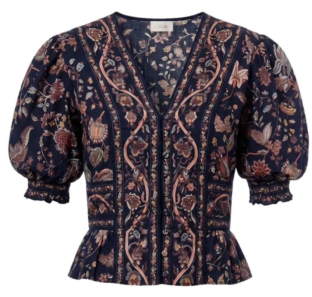 Cleobella Melissa Blouse- bois multi