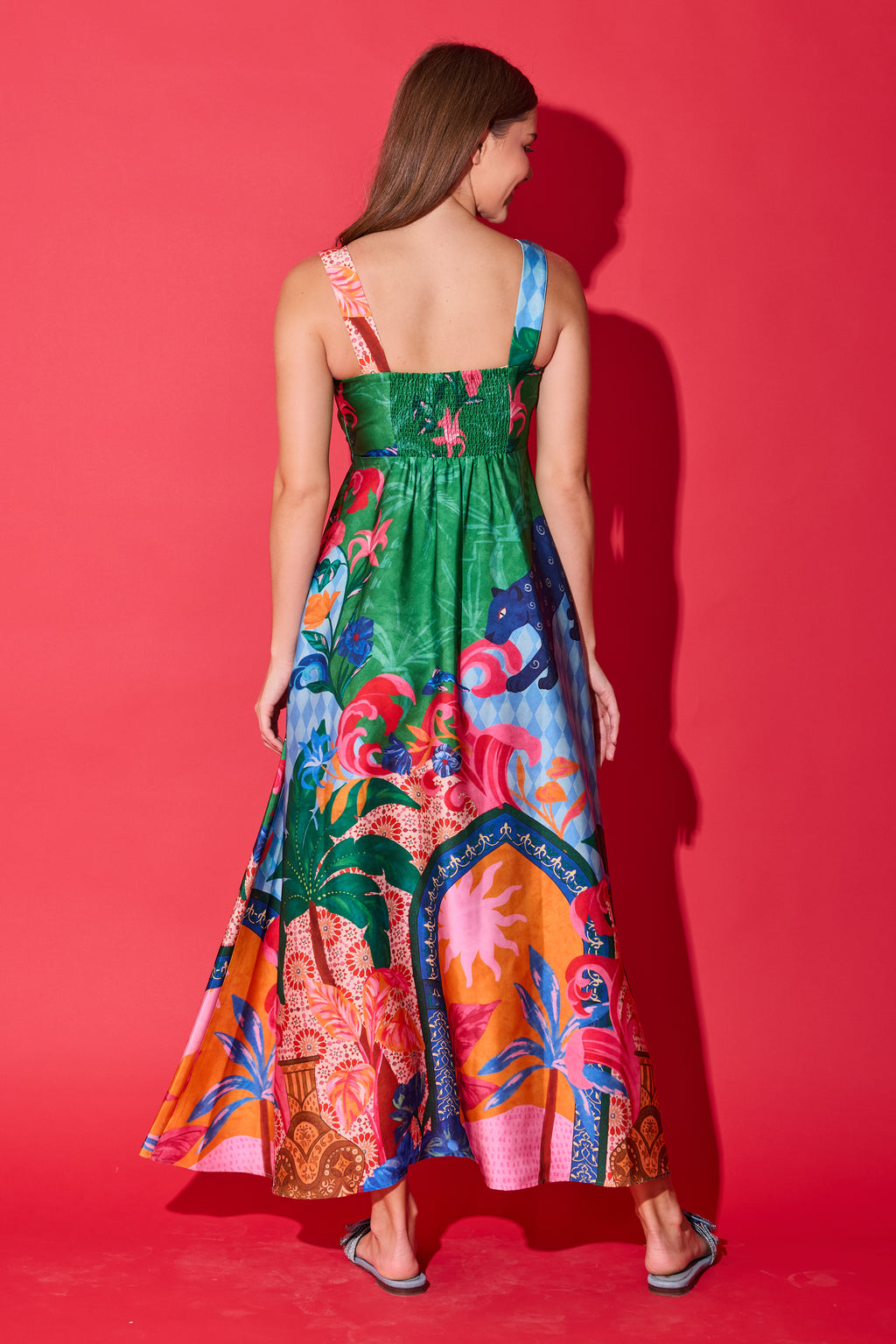 Alden Adair Maria Midi Dress- Marrakech