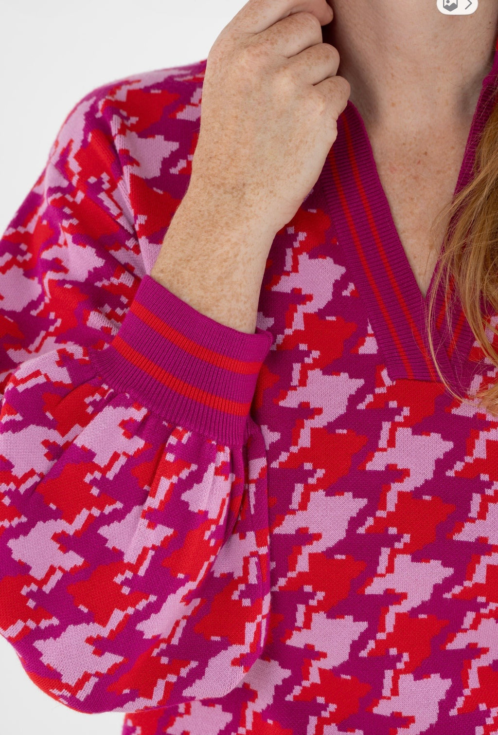 Emily McCarthy Lolli Sweater- Houndstooth