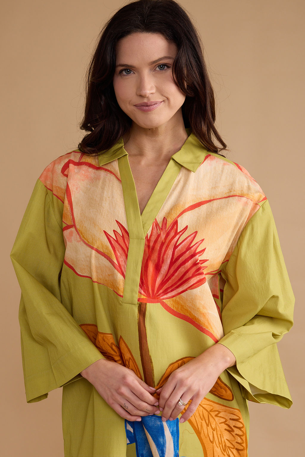 Double A Colette Dress- Lotus