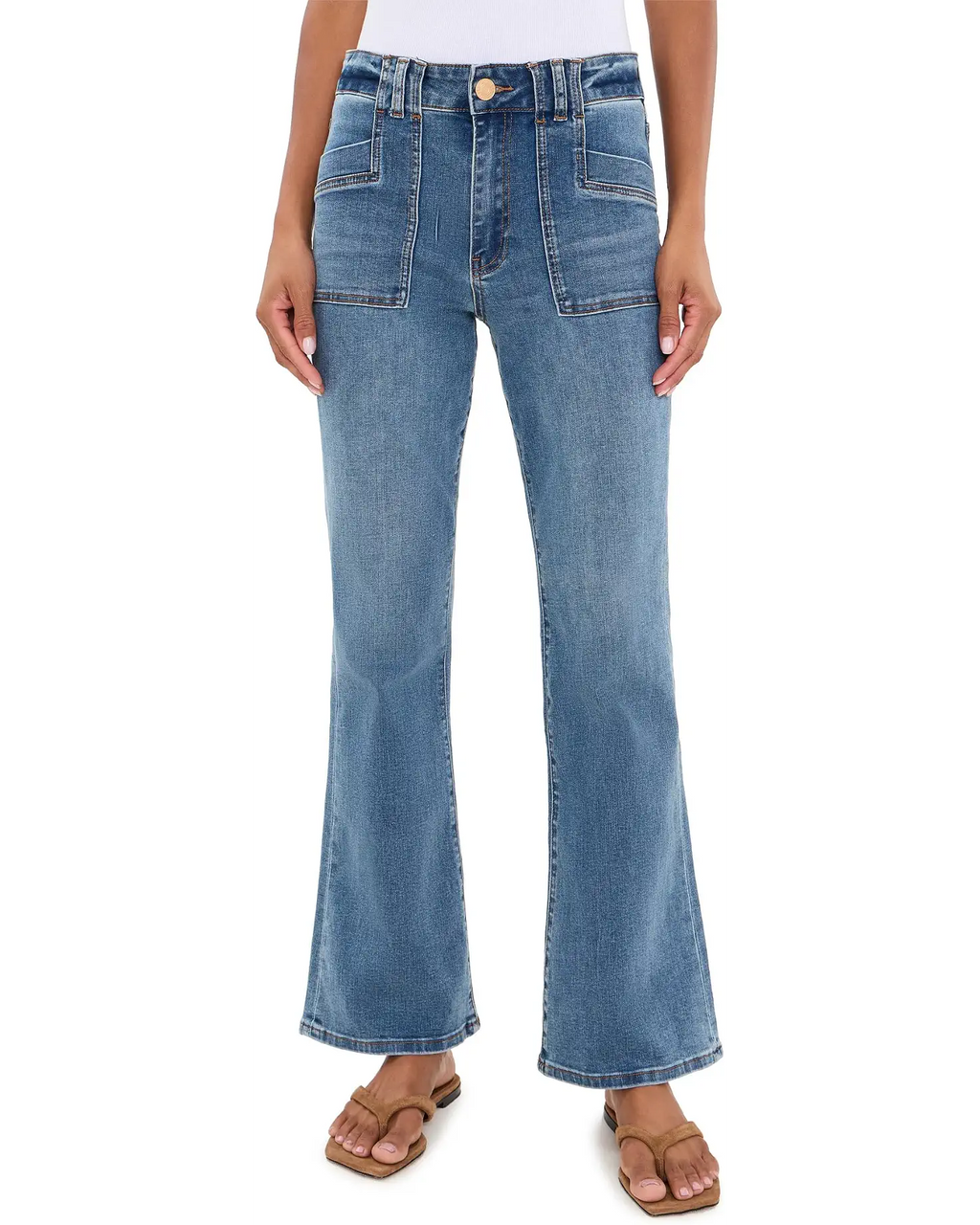 Kut  Stella Highrise Flare Denim- Wish