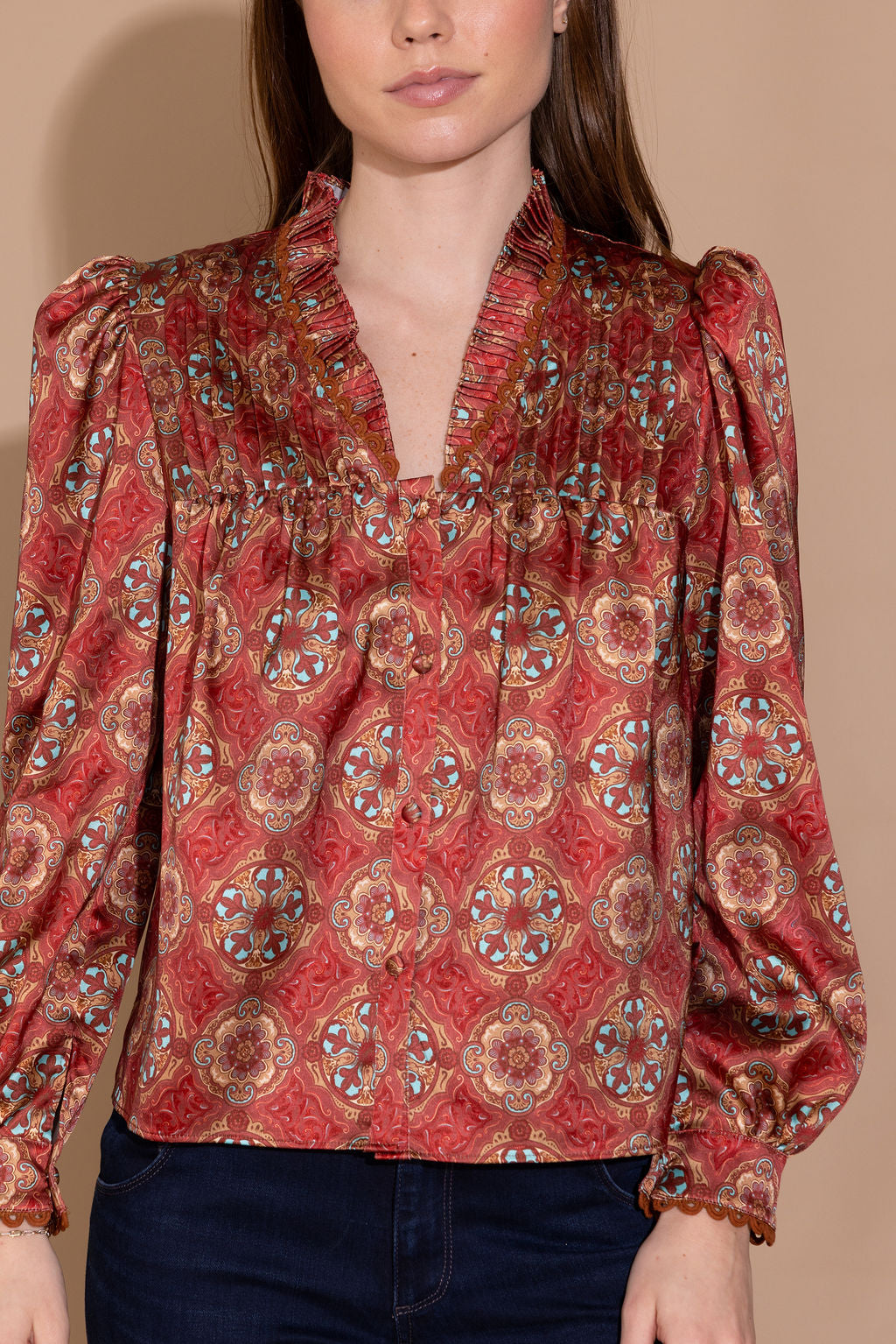 Alden Adair Oliver Top- Desert Jewel