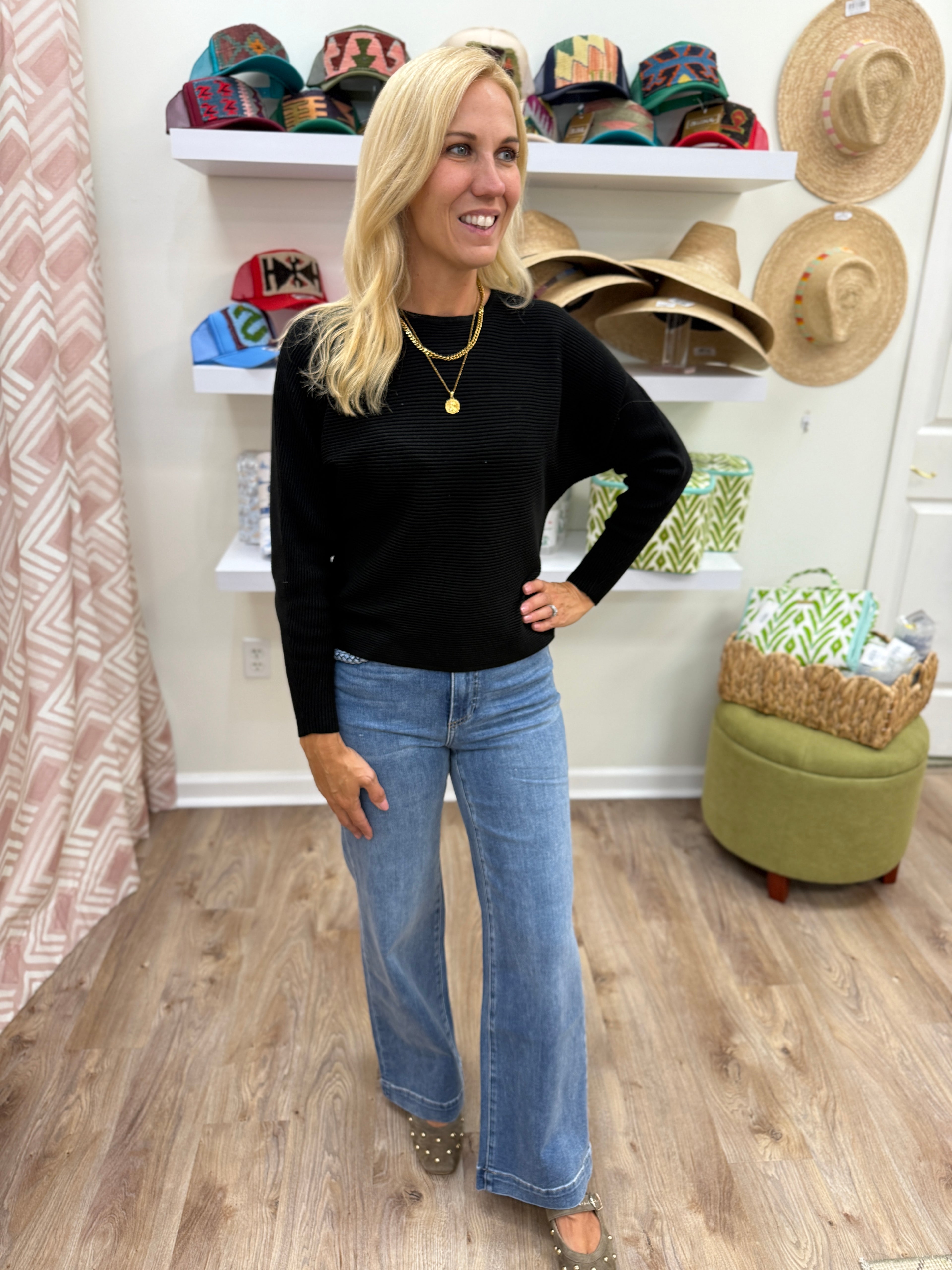 Compania Ribbed Knit Sweater