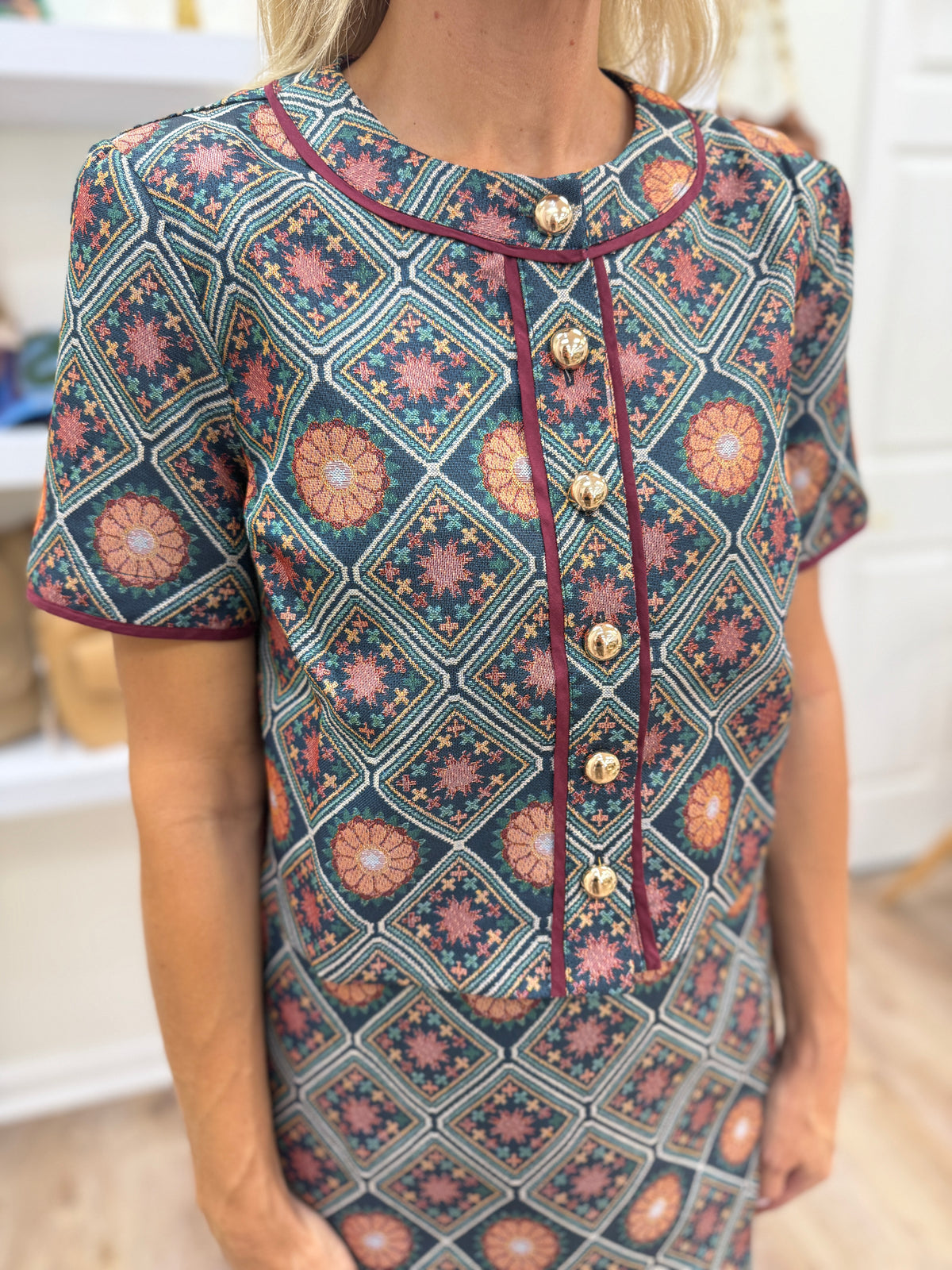 Sincerely Ours Grayson Top- Golden Rosette