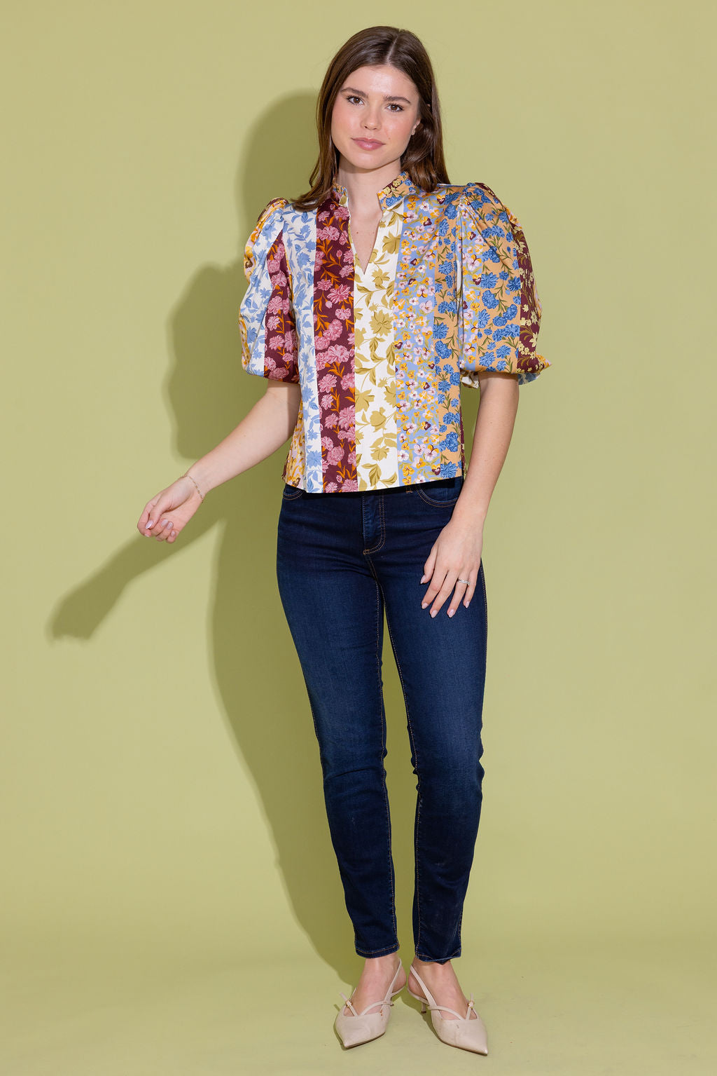 Alden Adair Ali Top- Golden Bouquet