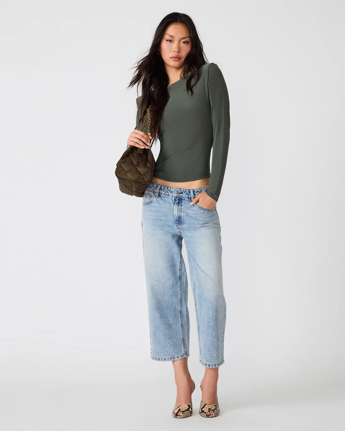 Steve Madden Seline Knit Top- Olive
