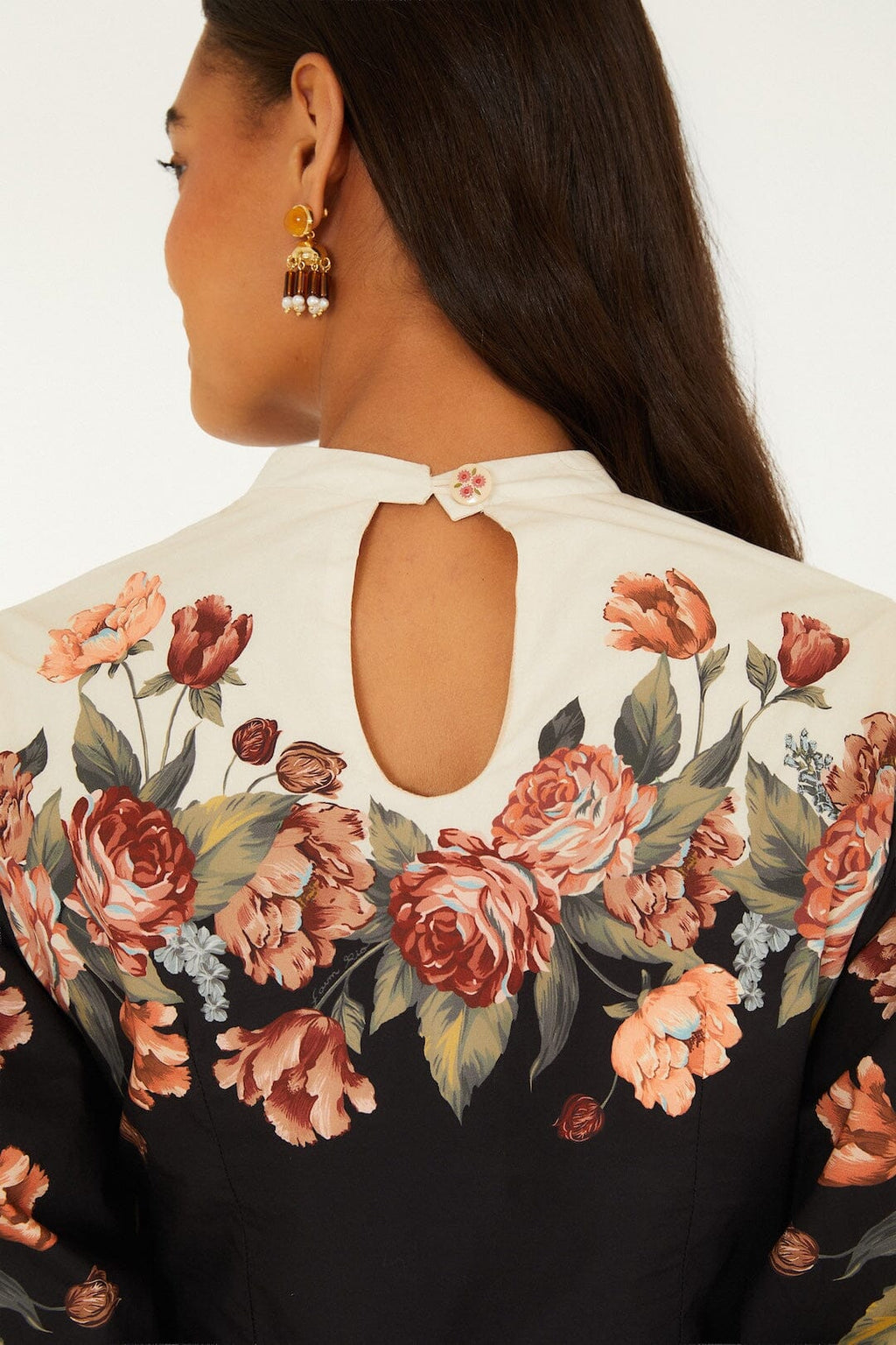 Farm Rio Winter Floral Mini Dress